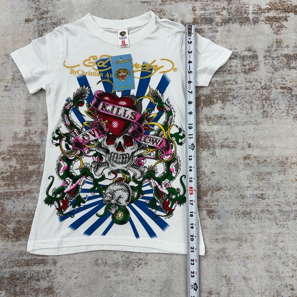 2000s Ed Hardy Christian Audigier Vintage Graphic Tees size S/M/L - Picture 8 of 12